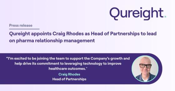 Qureight appoints Craig Rhodes as Head of Partnerships to lead on pharma relationship management