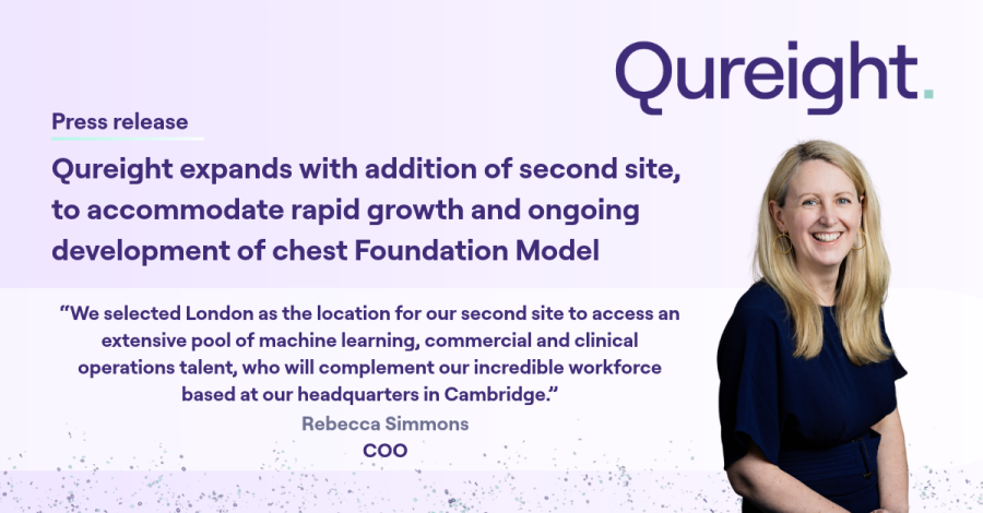 Qureight expands with addition of second site, to accommodate rapid growth and ongoing development of chest Foundation Model